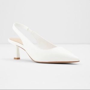 Urban Outfitters White Kitten Heels